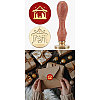 Christmas Wax Seal Stamp Set AJEW-WH0208-1310-8