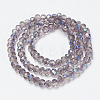 Electroplate Glass Beads Strands EGLA-A034-T4mm-I11-2