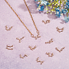 Brass Micro Clear Cubic Zirconia Pendants ZIRC-SC0001-06-5