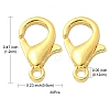 Zinc Alloy Lobster Claw Clasps FIND-YW0001-71G-4