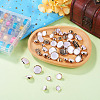 50Pcs 5 Styles Plastic Shank Buttons BUTT-TA0001-63-5