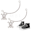   Zinc Alloy Shoe Curb Chains FIND-PH0007-38A-1