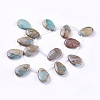 Natural Aqua Terra Jasper Beads Strands G-F612-06-2