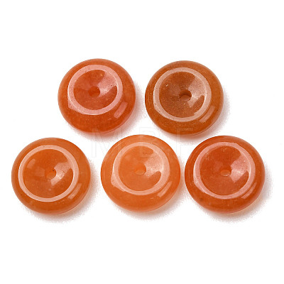Natural Red Aventurine Peace Donut Pendants GG-CBA04F4-02A-1