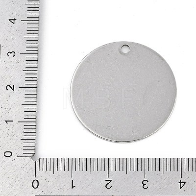 304 Stainless Steel Stamping Blank Tag Pendants STAS-M090-02P-1