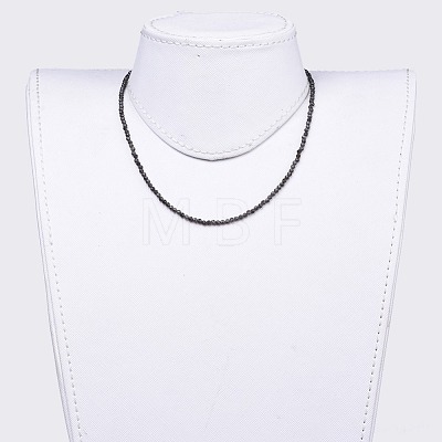 Natural Obsidian Beaded Necklaces NJEW-JN02492-09-1