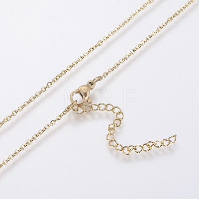 Stainless Steel Pendant Necklaces NJEW-I106-05G-1