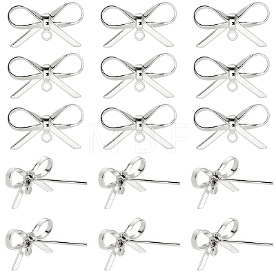 20Pcs Brass Stud Earring Findings KK-SC0008-01P-1
