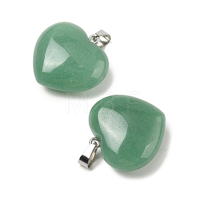 Natural Green Aventurine Pendants G-A249-04B-05P-1