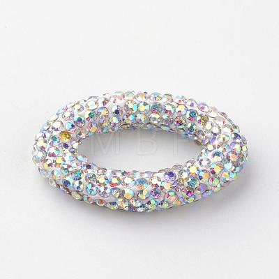 Polymer Clay Rhinestone Beads RB-S047-03-1