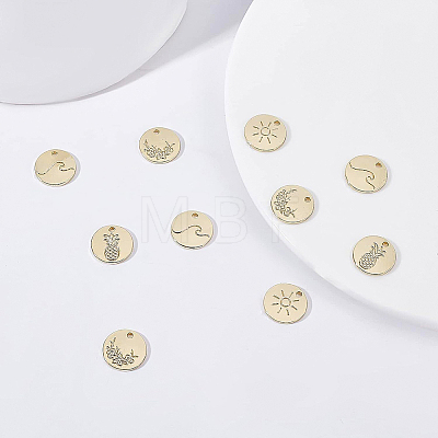 32Pcs 4 Style Alloy Charms FIND-BC0002-88-1
