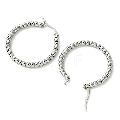 Non-Tarnish 304 Stainless Steel Hoop Earrings for Women EJEW-D111-02P-1