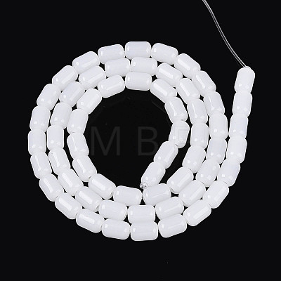 Imitation Jade Glass Beads Strands GLAA-T028-14J-01-1