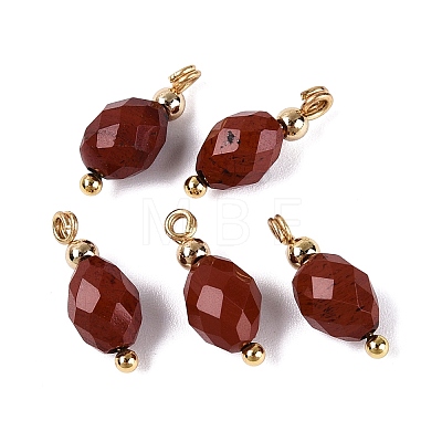 Natural Red Jasper Pendants GG-N004-02G-04-1