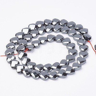 Non-magnetic Synthetic Hematite Beads Strands G-F396-23-8x3mm-1