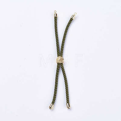 Nylon Twisted Cord Bracelet Making MAK-F018-15G-RS-1