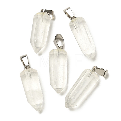 Watermelon Stone Glass Pendants G-Z067-07P-14-1