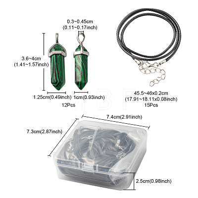 DIY Bullet Pendant Necklace Making Kit DIY-FS0003-97-1