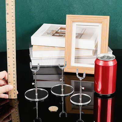 3 Bags 3 Styles Adjustable Height Plastic Doll Display Stands ODIS-FG0002-31-1