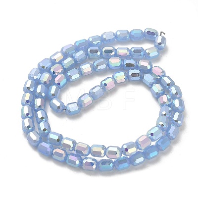 Imitation Jade Glass Beads Strands EGLA-D030-05B-1
