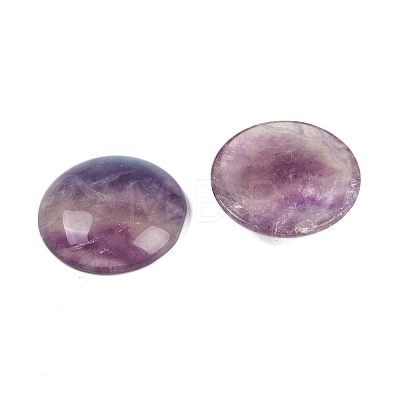 Natural Colorful Fluorite Cabochons X-G-H1596-FR-25mm-26-1