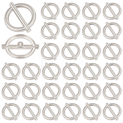 40Pcs 1-Hole Alloy Shank Buttons BUTT-MA0001-18P-1