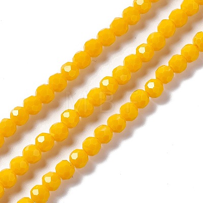 Faceted Glass Beads Strands EGLA-J042-35B-07-1