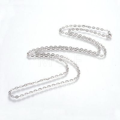 Iron Cable Chains Necklace Making X-MAK-R013-45cm-P-1