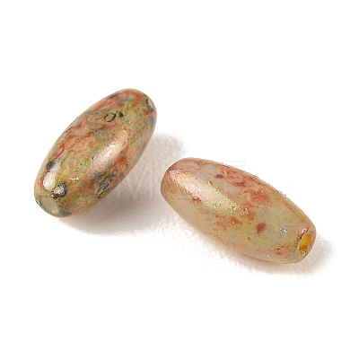 Baking Paint Glass Beads DGLA-G004-02H-1