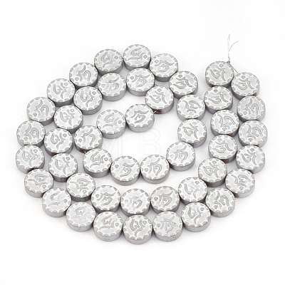 Electroplate Non-magnetic Synthetic Hematite Beads Strands G-T061-172-1