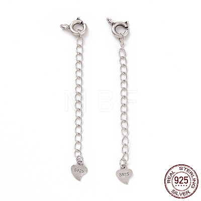 925 Sterling Silver Chain Extenders STER-D036-38AS-1