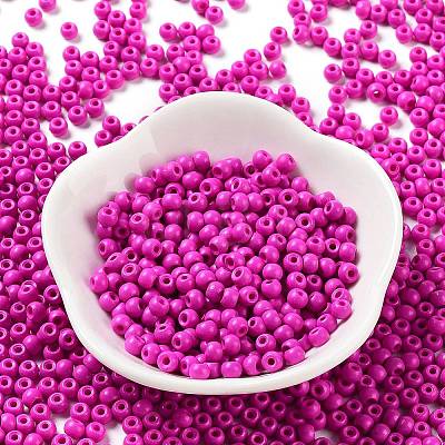 Baking Paint Glass Seed Beads SEED-H002-I-B515-1