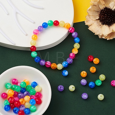 7 Style Acrylic Beads MACR-YW0001-56B-1