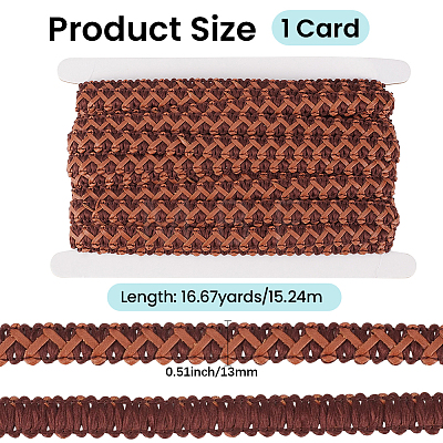 16.67 Yards Imitation Leather Ribbon OCOR-CY0004-87A-1