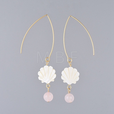 Shell Dangle Earrings EJEW-JE03757-06-1