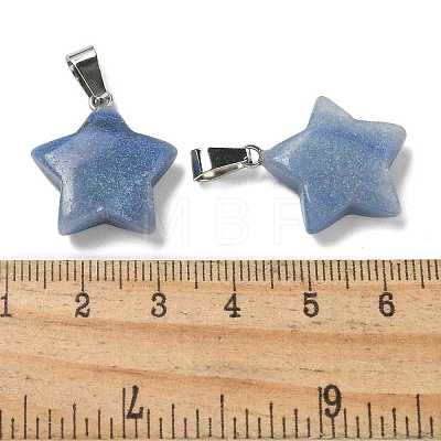 Natural Blue Aventurine(Dyed & Heated) Pendants G-B127-12P-14-1