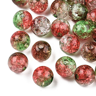 Transparent Crackle Acrylic Beads CACR-N002-13A-1