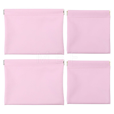 4Pcs 2 Styles Imitation Leather Shrapnel Change Purse ABAG-GL0001-14A-1