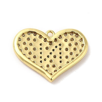 Brass Micro Pave Cubic Zirconia Pendants KK-Q772-10G-1