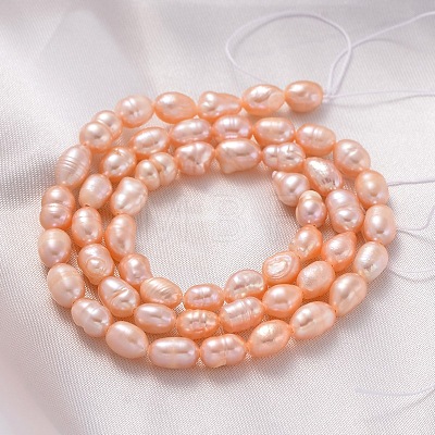 Natural Cultured Freshwater Pearl Beads Strands X-A23WN011-1