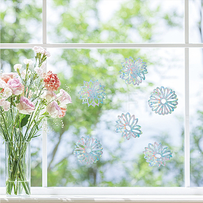 Waterproof PVC Colored Laser Stained Window Film Adhesive Stickers DIY-WH0256-031-1