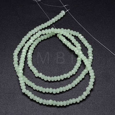 Faceted Rondelle Glass Beads Strands GLAA-M028-2mm-B05-1