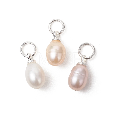 Natural Cultured Freshwater Pearl Pendants PALLOY-JF05172-02-1