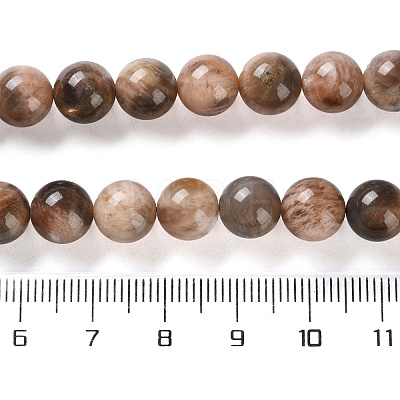 Natural Black Sunstone Beads Strands G-U009-A01-03-1