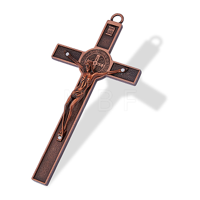 Tibetan Style Alloy Big Pendants AJEW-WH0752-417C-R-1
