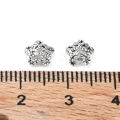 925 Sterling Silver Bead Caps STER-A041-03AS-1