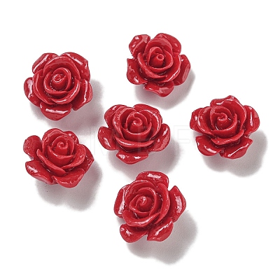 Synthetic Coral Dyed Carved Beads SHEL-I001-05B-1