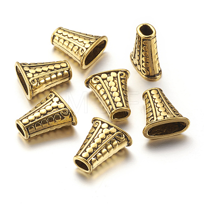 Tibetan Style Alloy Bead Cones LS-GLF1281Y-NF-1