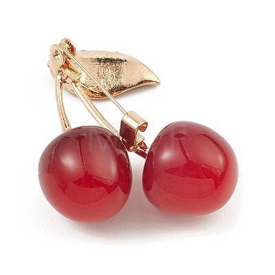 Alloy Enamel Brooch Pin X-JEWB-Q030-10G-01-1