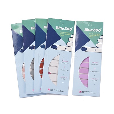 Glitter Solid Color Nail Polish Strips Stickers MRMJ-Q013-01-M-1